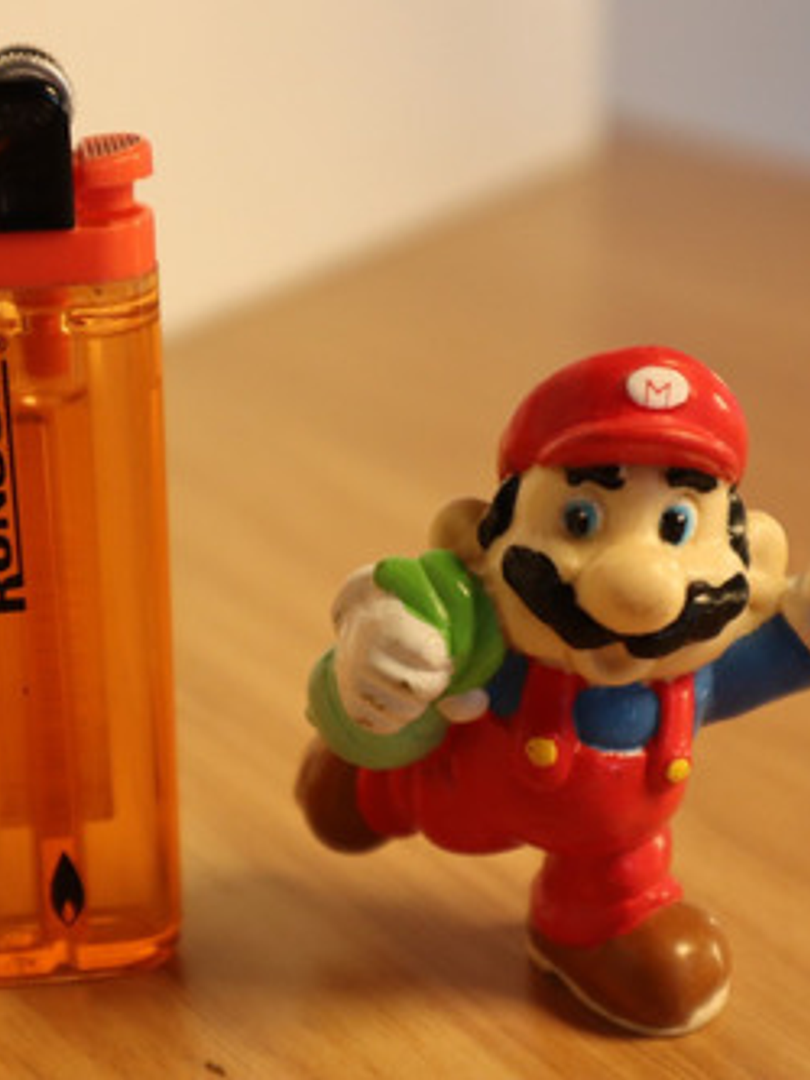 Mario Bros With Grass 1989 Figura Mini Nintendo Applause 3