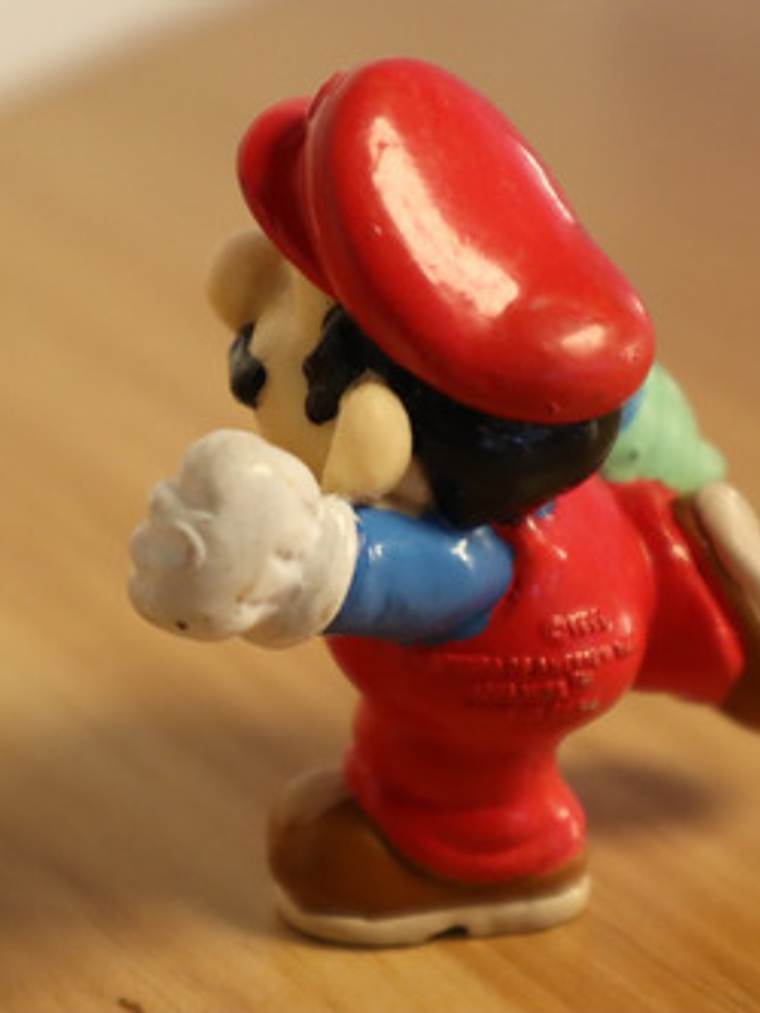 Mario Bros With Grass 1989 Figura Mini Nintendo Applause 6