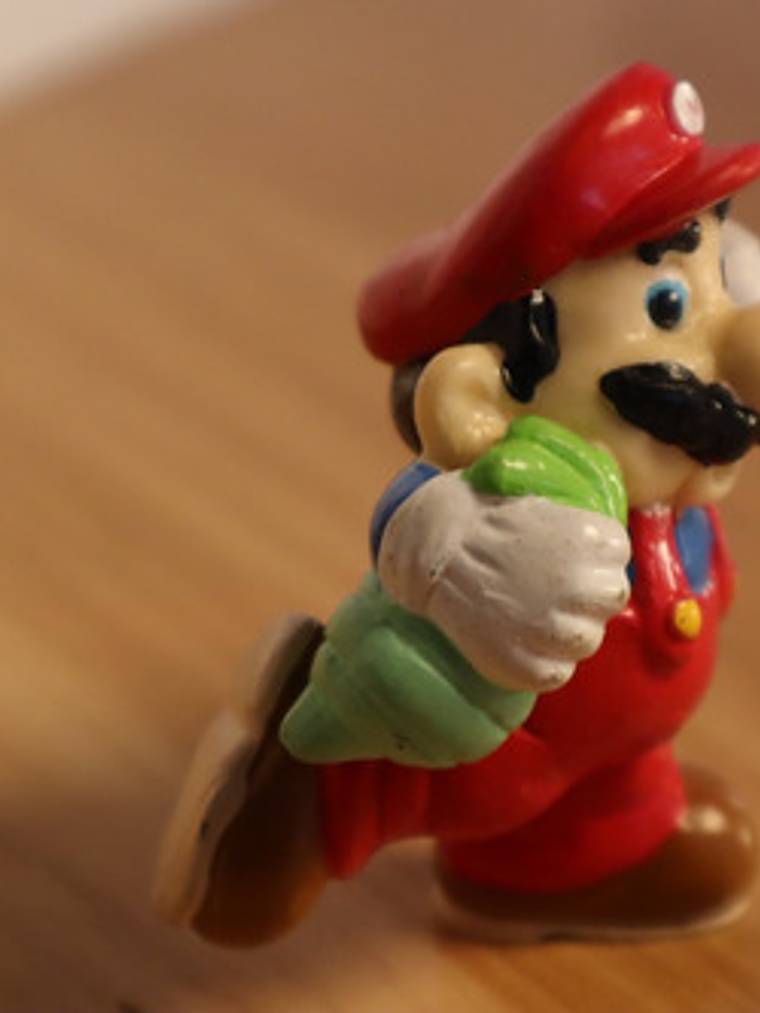 Mario Bros With Grass 1989 Figura Mini Nintendo Applause 9