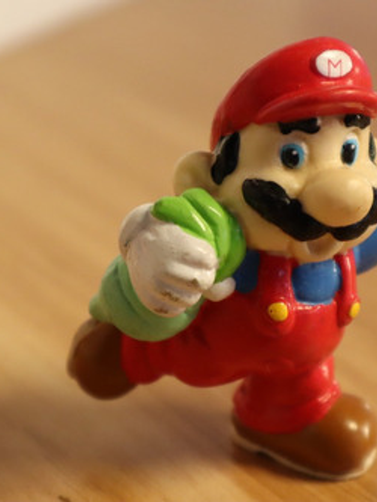 Mario Bros With Grass 1989 Figura Mini Nintendo Applause 10