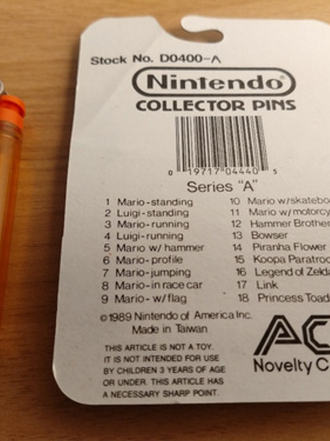 Pin Mario Profile 1988 1989 Nintendo Super Mario Bros 6