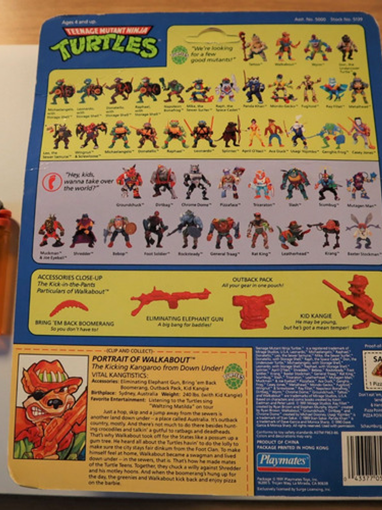 Walkabout 1991 Tmnt ! Canguro 90s Tortugas Ninja 5