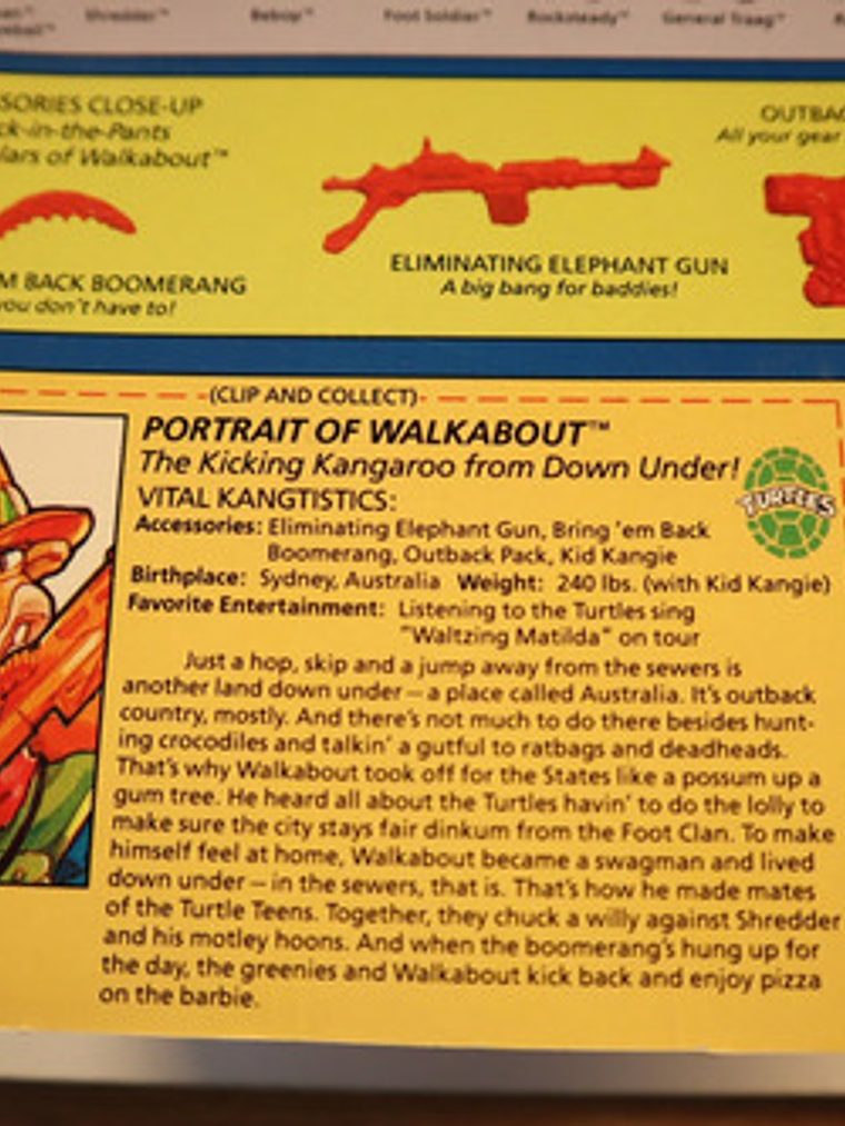 Walkabout 1991 Tmnt ! Canguro 90s Tortugas Ninja 6