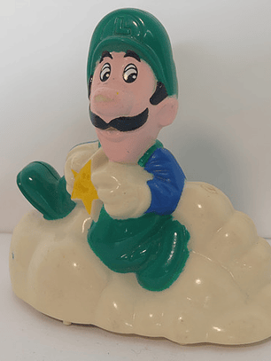 Luigi With Star 1989 Figura Mini Nintendo Mario Bros 80s