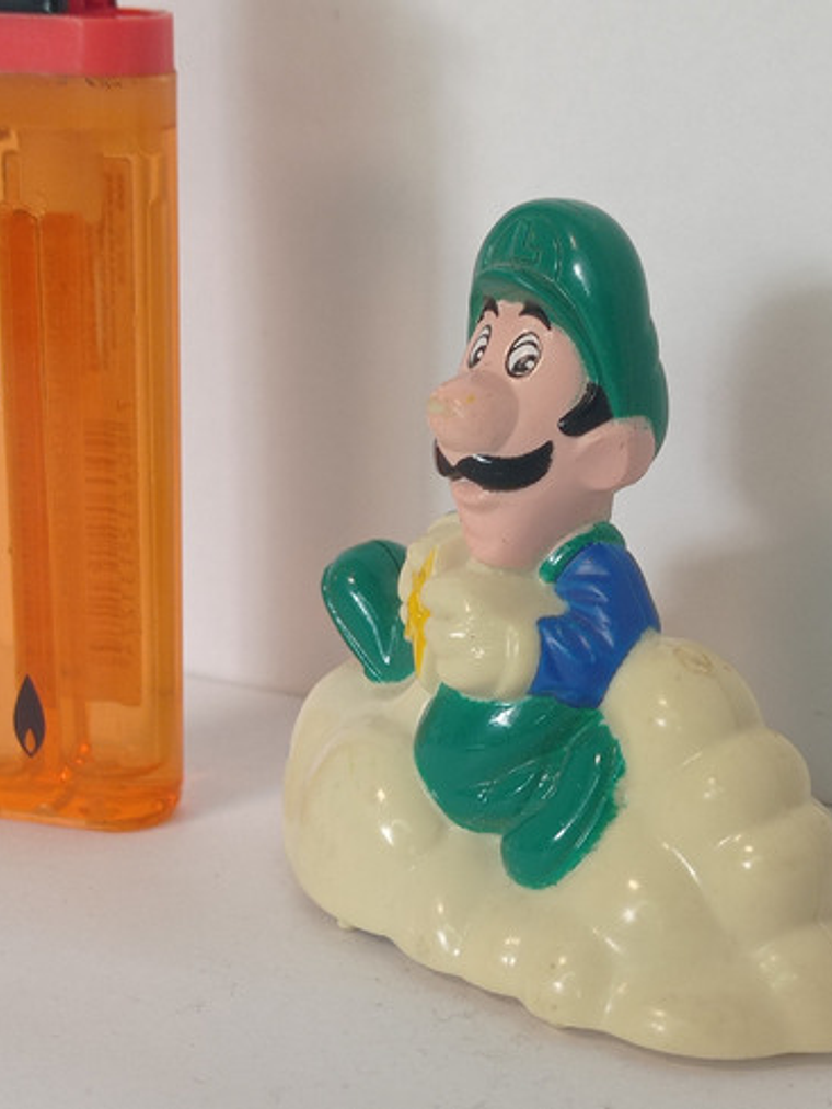 Luigi With Star 1989 Figura Mini Nintendo Mario Bros 80s 3