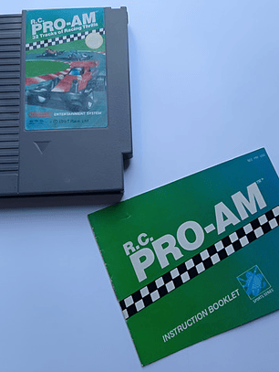 R.c. Pro-am Con Manual Nes Rare David Wise Nintendo