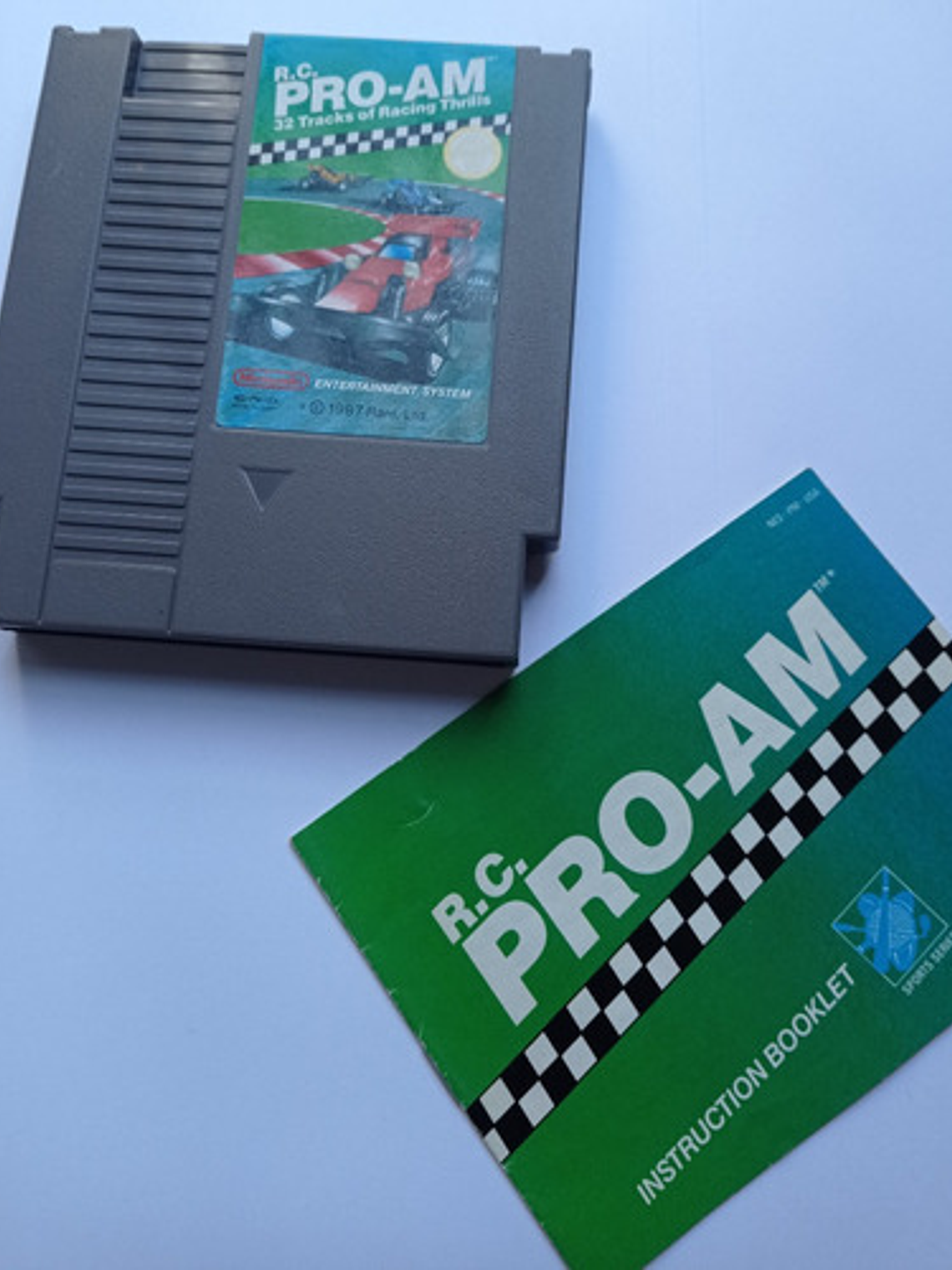 R.c. Pro-am Con Manual Nes Rare David Wise Nintendo 4