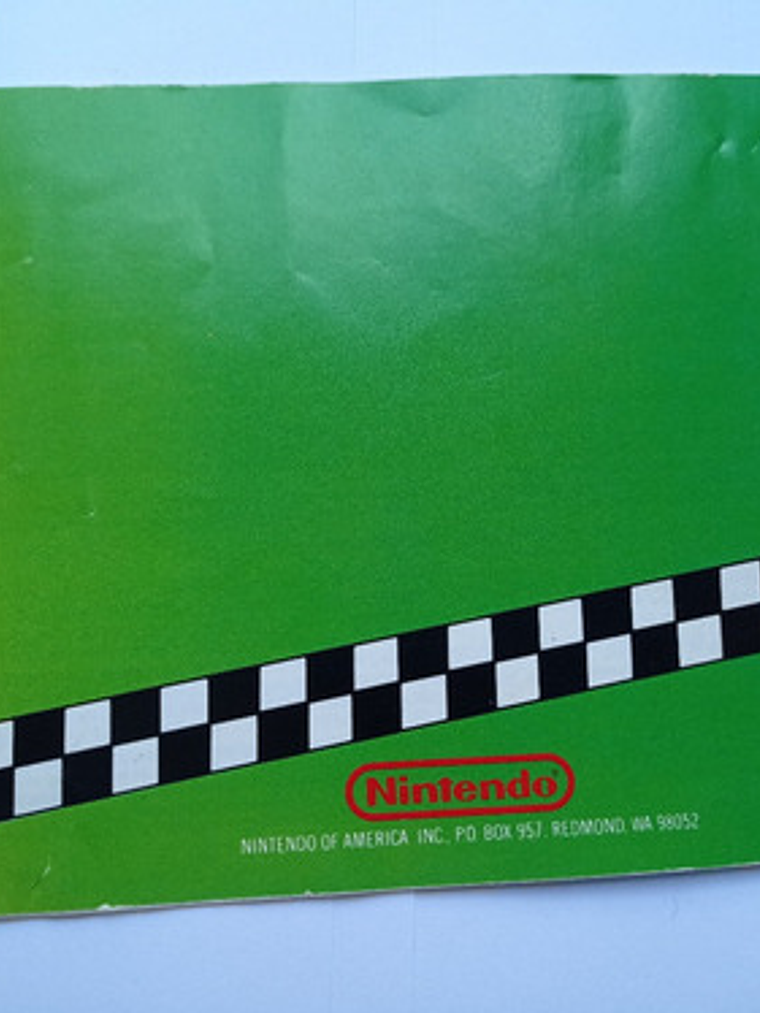 R.c. Pro-am Con Manual Nes Rare David Wise Nintendo 9