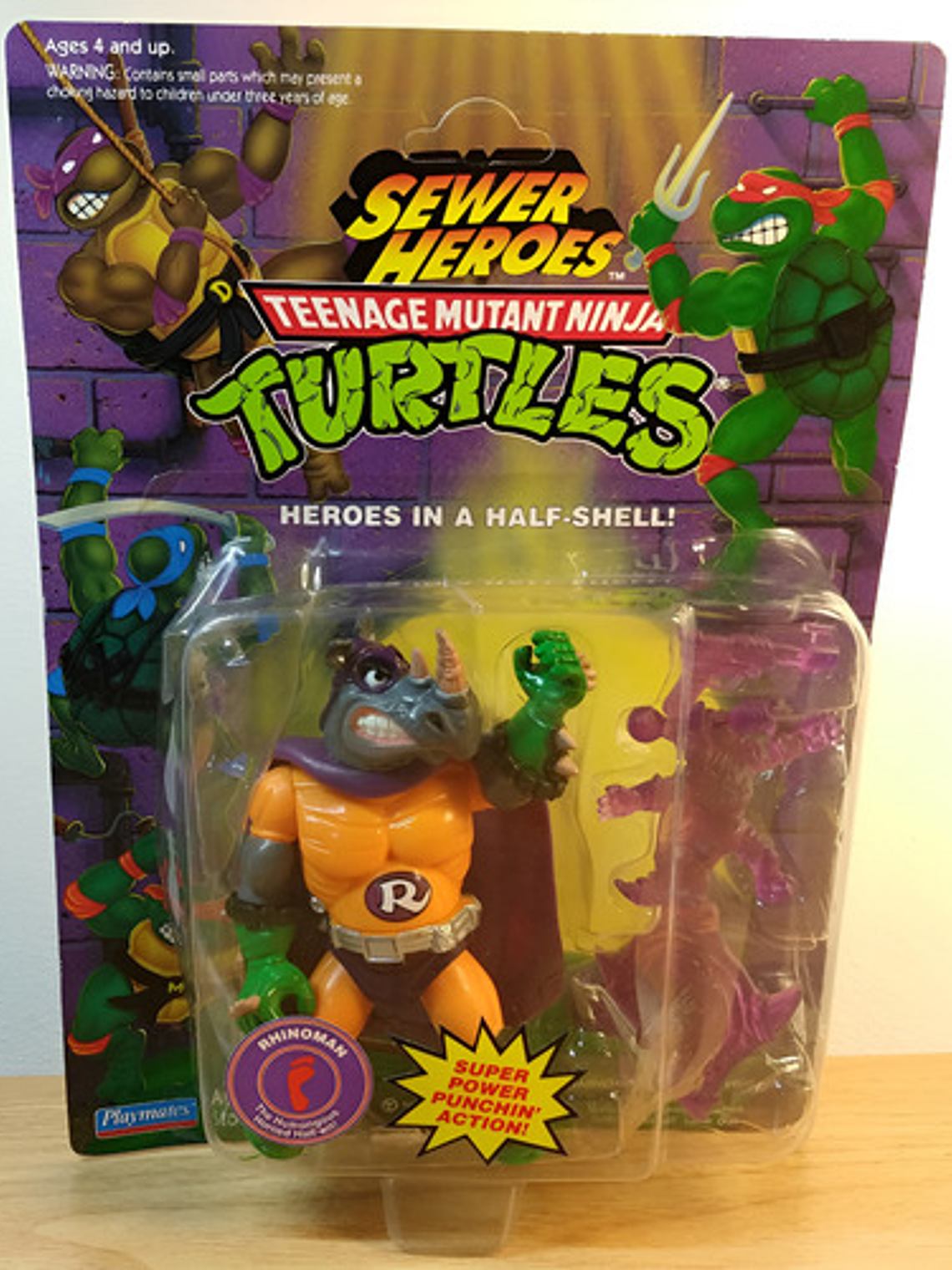 Rhinoman 1993 Tmnt ! Rocksteady Sewer Heroes 90s Ninja 1