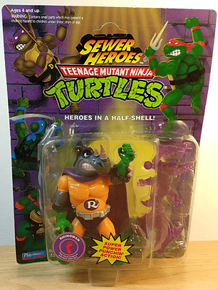 Rhinoman 1993 Tmnt ! Rocksteady Sewer Heroes 90s Ninja