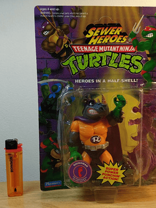 Rhinoman 1993 Tmnt ! Rocksteady Sewer Heroes 90s Ninja