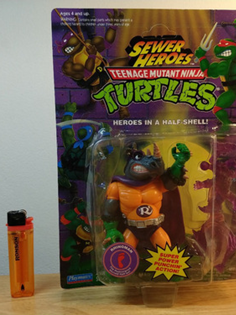Rhinoman 1993 Tmnt ! Rocksteady Sewer Heroes 90s Ninja 2