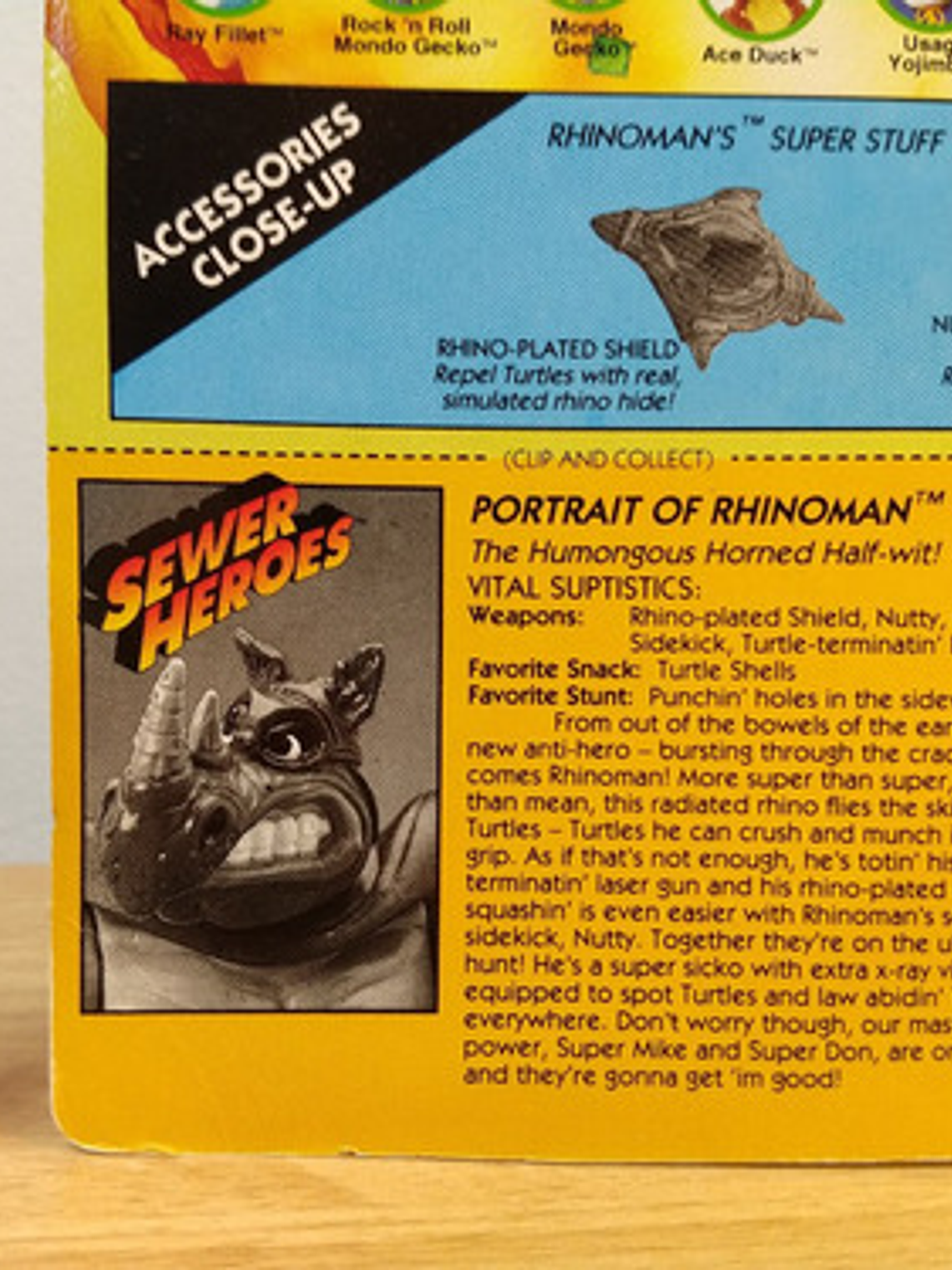 Rhinoman 1993 Tmnt ! Rocksteady Sewer Heroes 90s Ninja 5