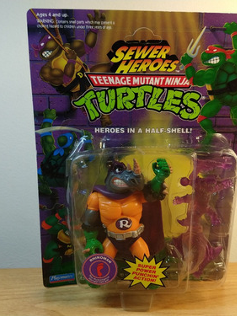 Rhinoman 1993 Tmnt ! Rocksteady Sewer Heroes 90s Ninja 7