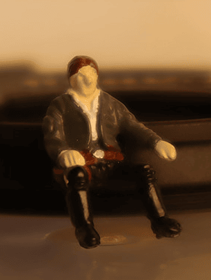 Miniatura Han Solo Sentado Star Wars Mini Micro Machines