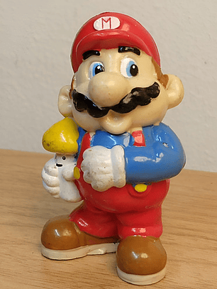 Mario Bros With Mushroom 1989 Figura Mini Nintendo Applause