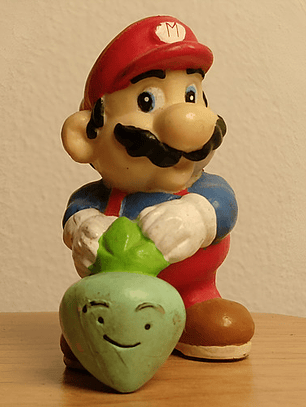 Mario Bros With Turnip 1989 Figura Mini Nintendo Applause