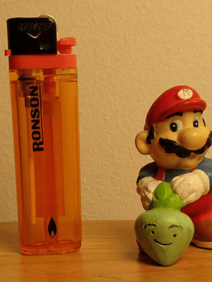 Mario Bros With Turnip 1989 Figura Mini Nintendo Applause