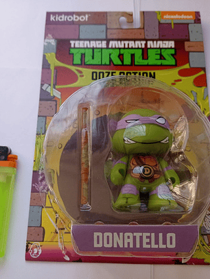 Donatello Kidrobot Tmnt Tortugas 2014 Glow Dark Caja Abierta