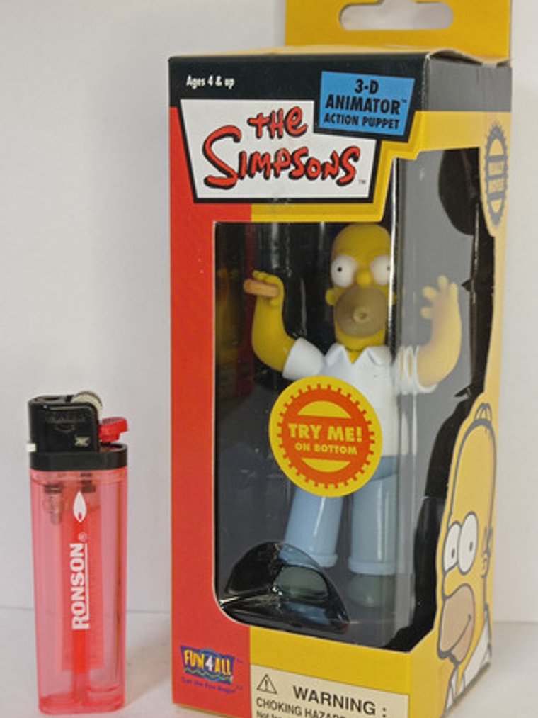 Mini Marioneta Homer 2003 Simpsons Fun4all Puppet 2