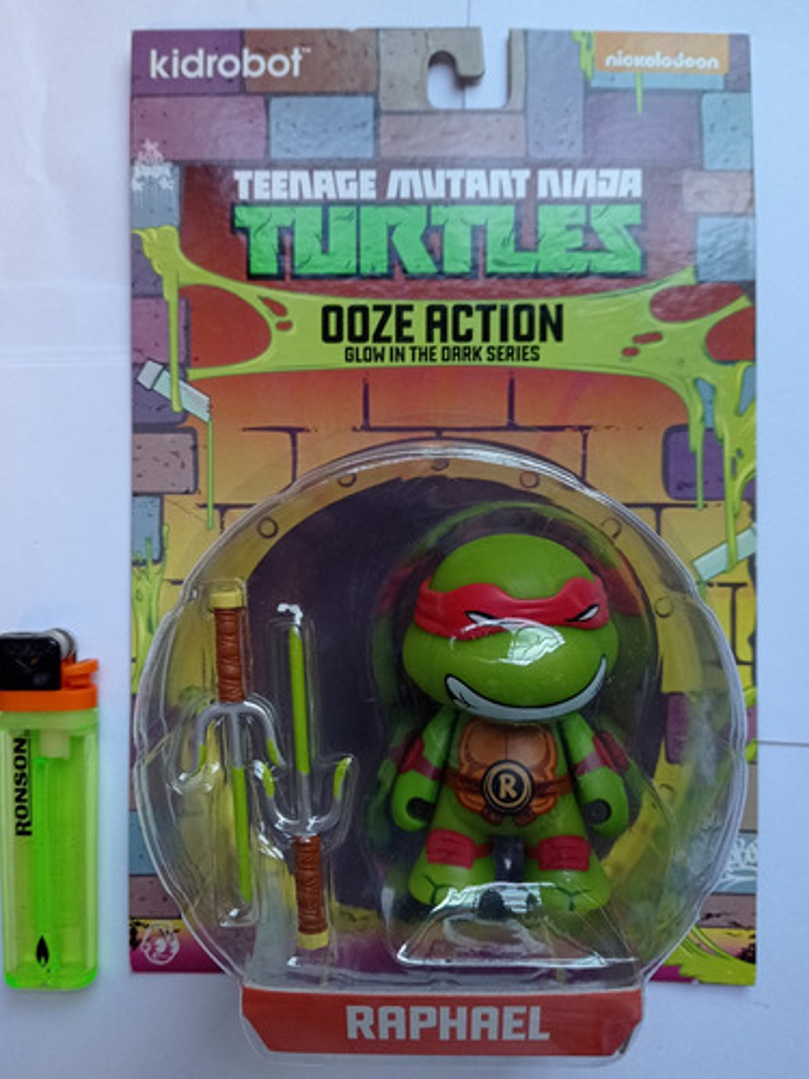 Raphael Kidrobot Tmnt Tortugas Ninja 2014 Glow In The Dark 2