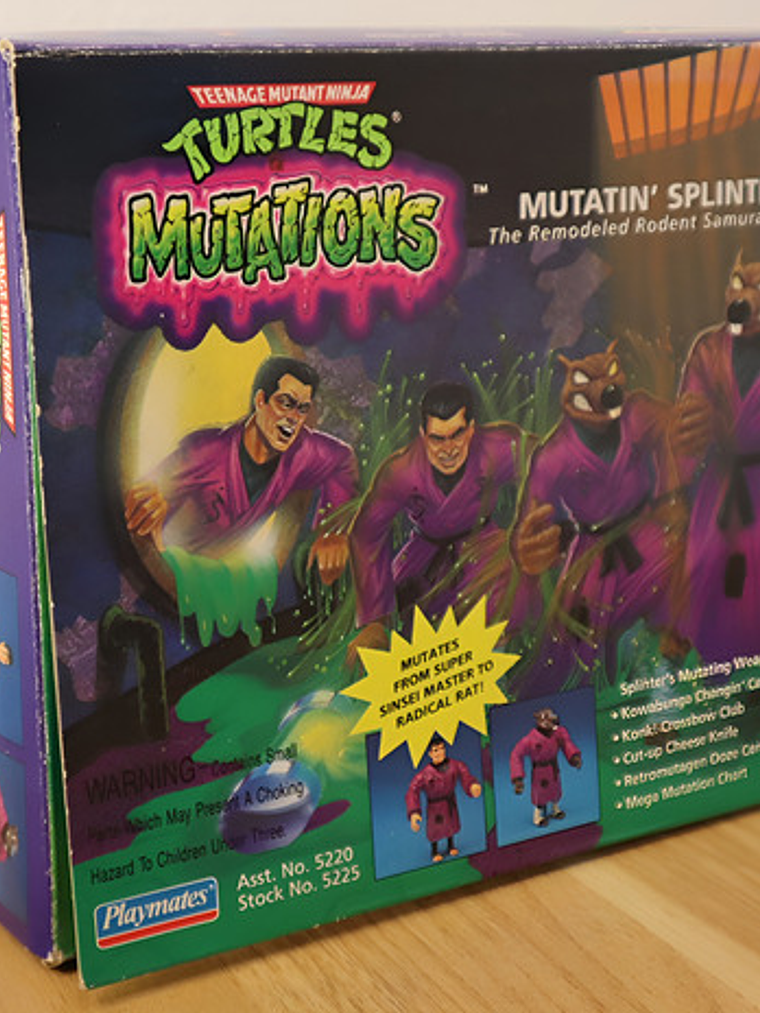 Mutatin Splinter 1993 Tmnt ! Mutations Ed. Japon 90s Vintage 1