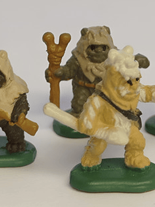 4x Ewoks 1994 Star Wars Galoob Micro Machines N2