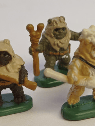 4x Ewoks 1994 Star Wars Galoob Micro Machines N2