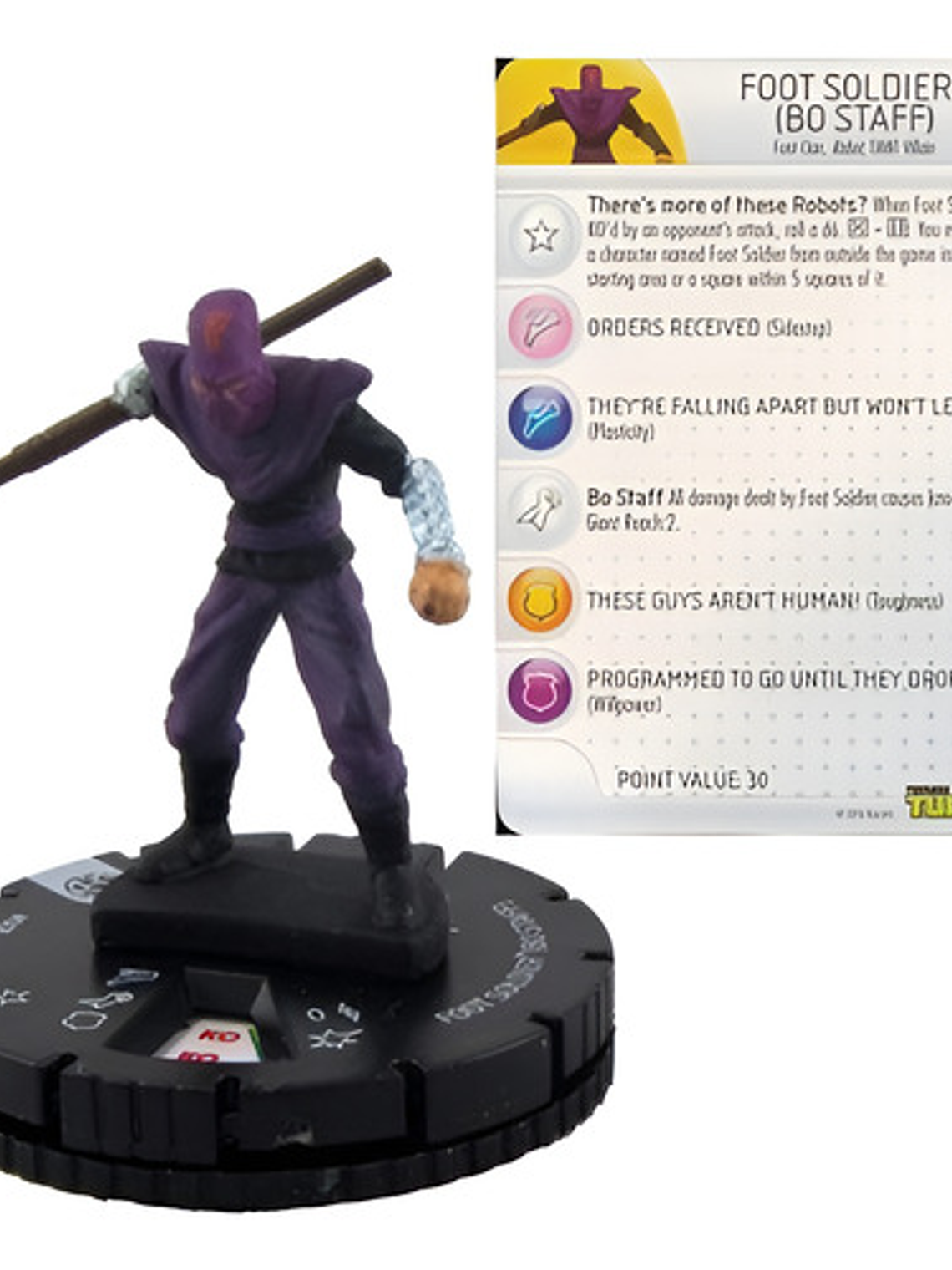 Foot Soldier (bo Staff) #008 Tmnt Ninja Turtles Heroclix 1