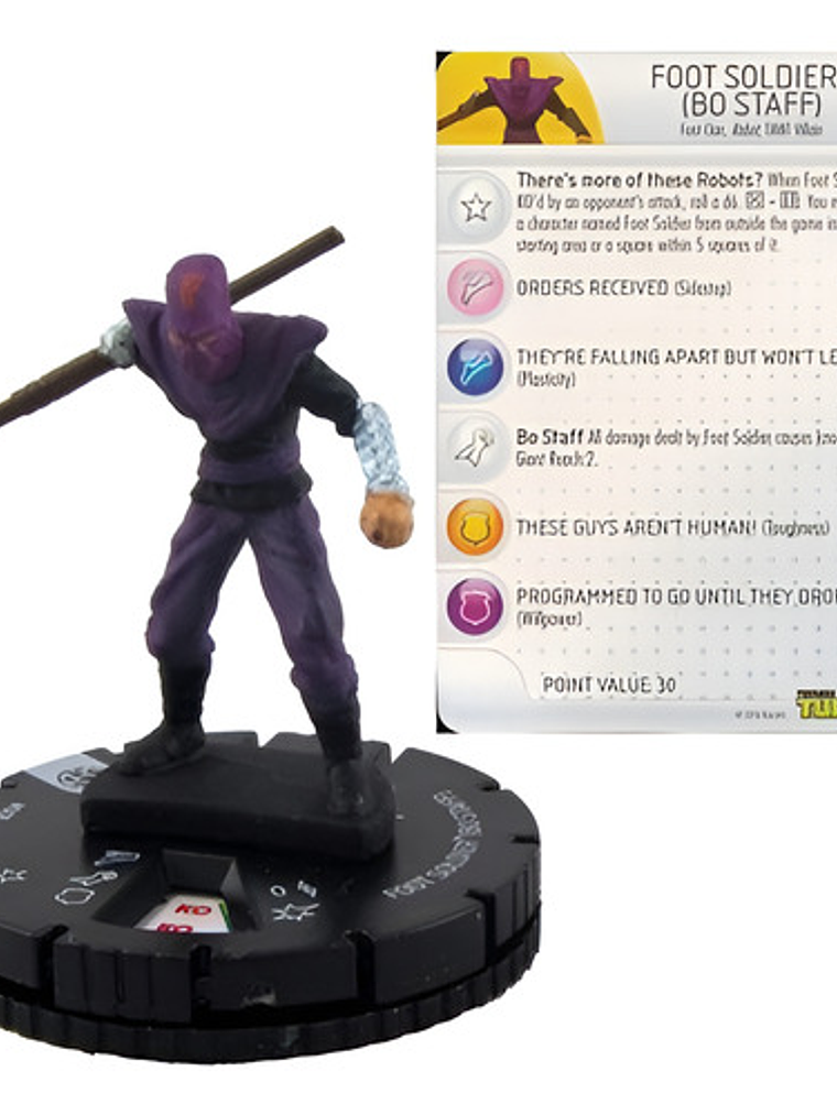 Foot Soldier (bo Staff) #008 Tmnt Ninja Turtles Heroclix 1