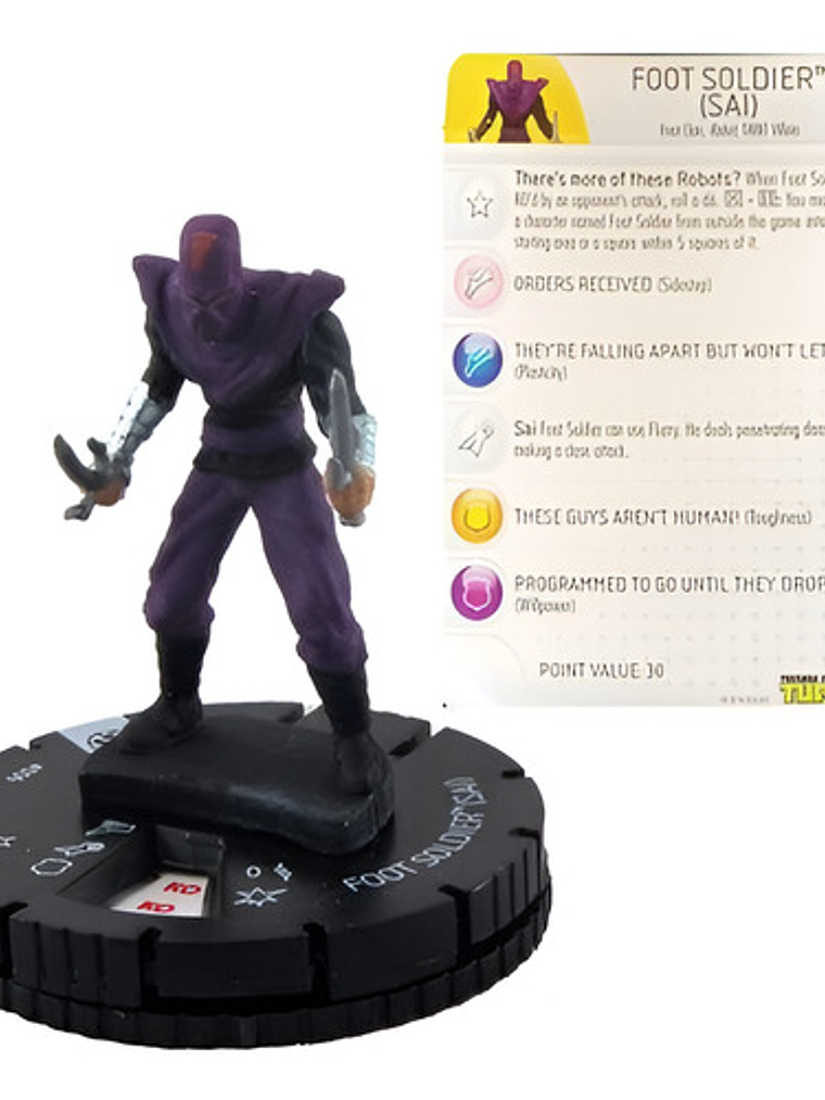 Foot Soldier (sai) #006 Tmnt Ninja Turtles Heroclix 1