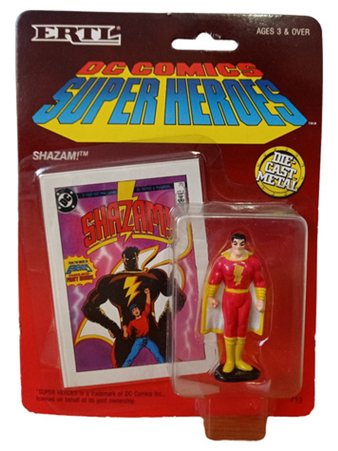 Shazam 1990 Diecast Metal Dc Comics Super Heroes 1