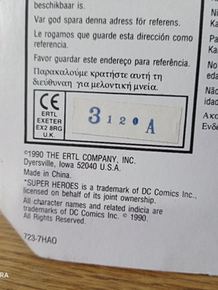 Batman 1990 Diecast Metal Dc Comics Super Heroes 4