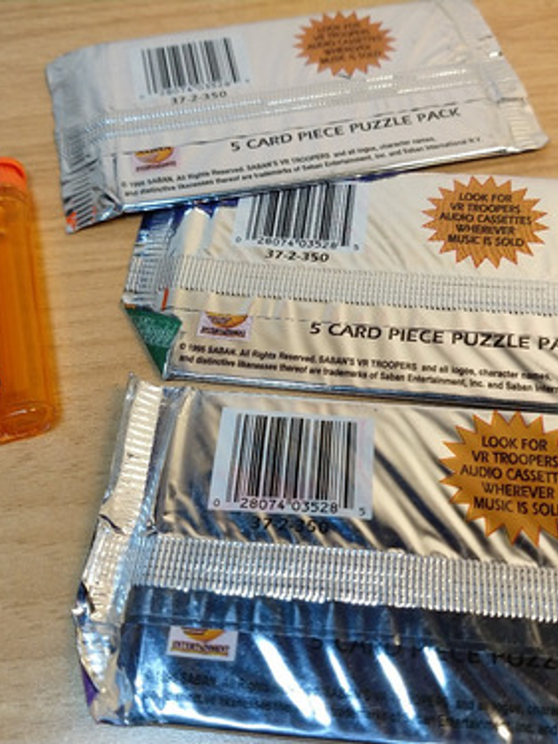 3 Sobres Cartas Vr Troopers 1995 90s Saban 3