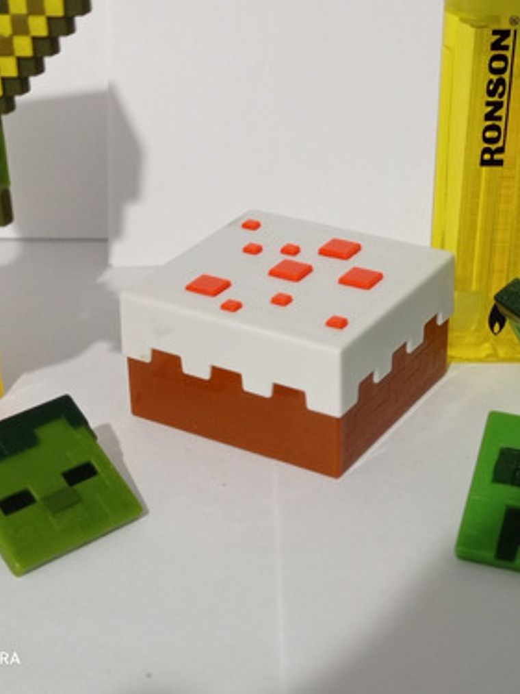 Figura Minecraft - Gold Armor Zombie + Creeper Mattel 4