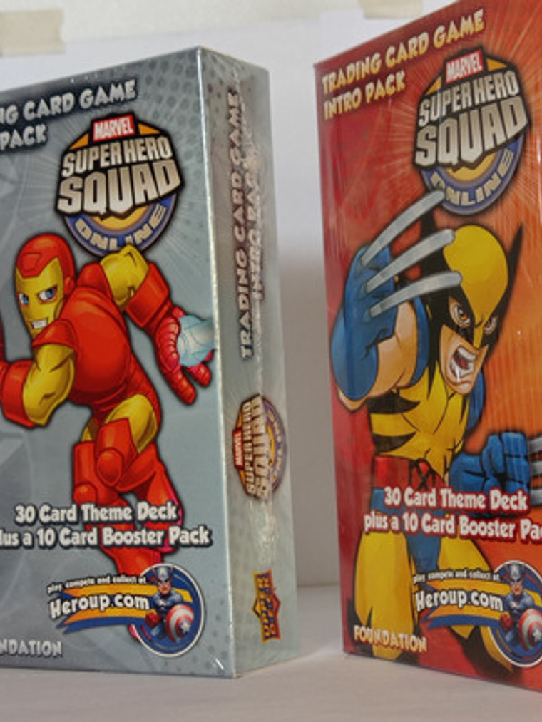 Set 2x Marvel Super Hero Squad Foundation Tcg Juego Cartas 2