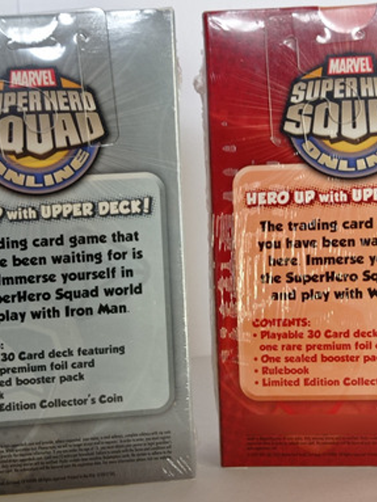 Set 2x Marvel Super Hero Squad Foundation Tcg Juego Cartas 4