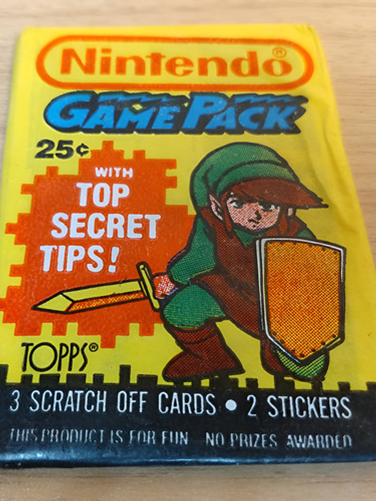 Sobre 5 Cartas Nintendo 1989 Gamepack Link 1