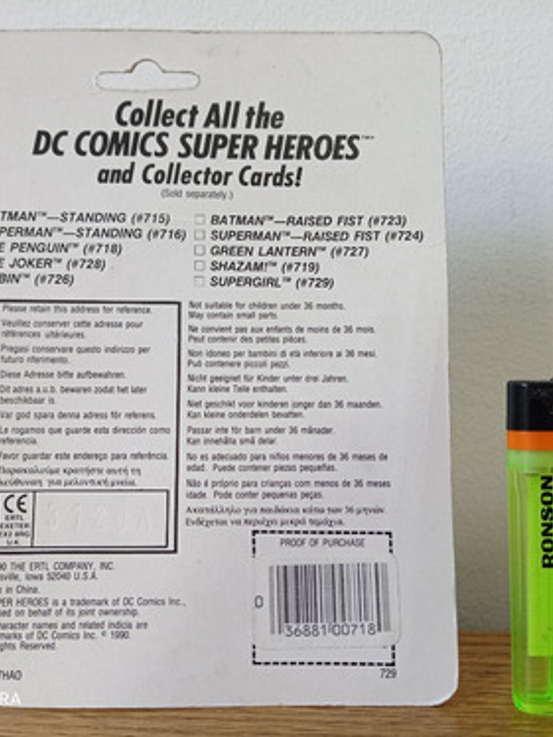 Supergirl 1990 Diecast Metal Dc Comics Super Heroes 3