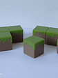 Figuras Cubos Pasto Minecraft Grasscubes - Miniatura 1