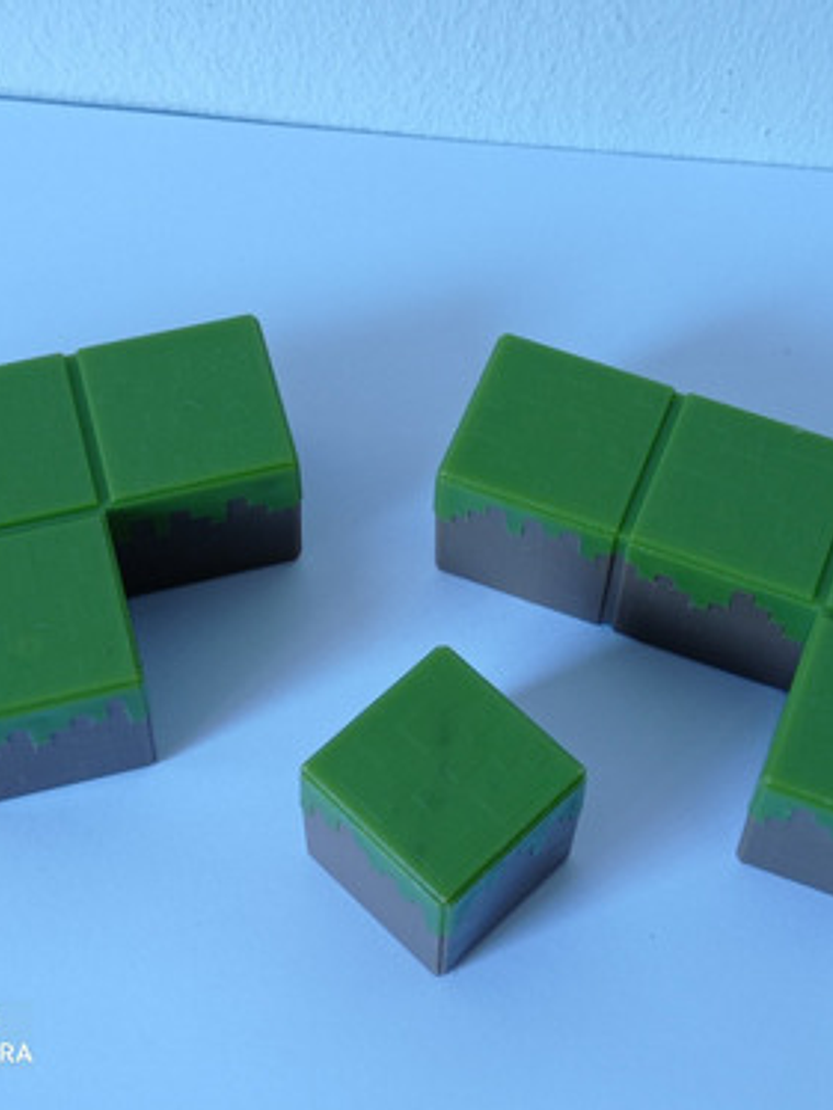 Figuras Cubos Pasto Minecraft Grasscubes 3