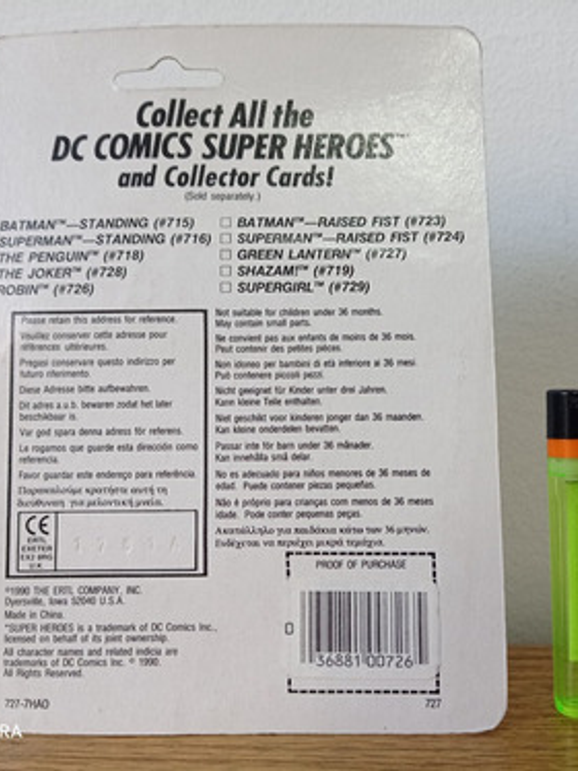 Green Lantern 1990 Diecast Metal Dc Comics Super Heroes 4