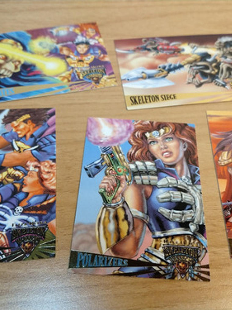 Sobre 6 Cartas Skeleton Warriors 90s 4