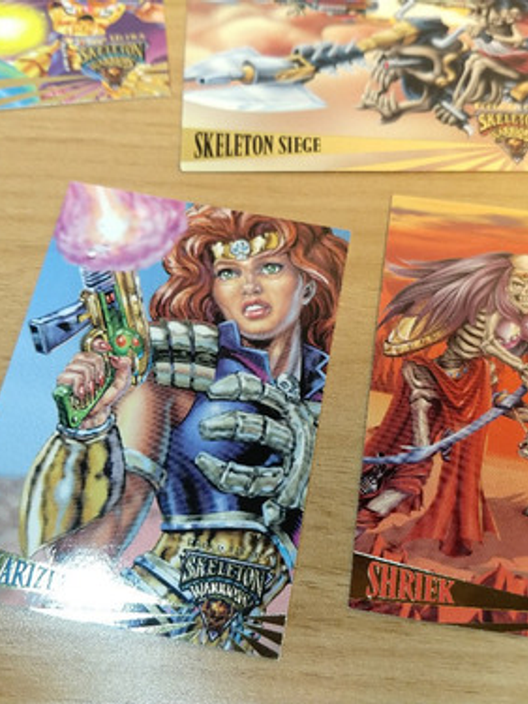 Sobre 6 Cartas Skeleton Warriors 90s 6