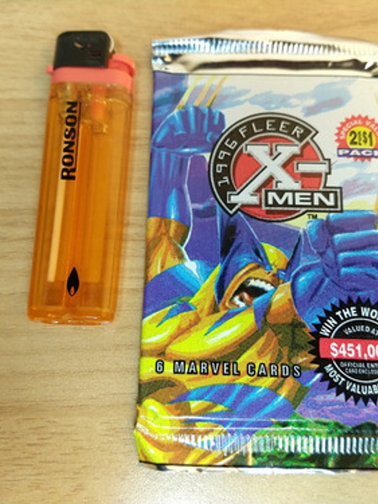 Sobre 6 Cartas X-men 1996 90s 2