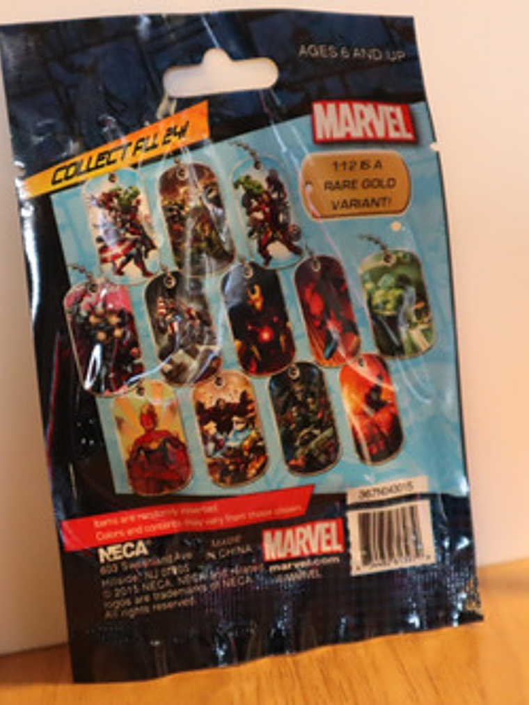 Sobre Dog Tag Y Cadena 2015 Neca Marvel 4