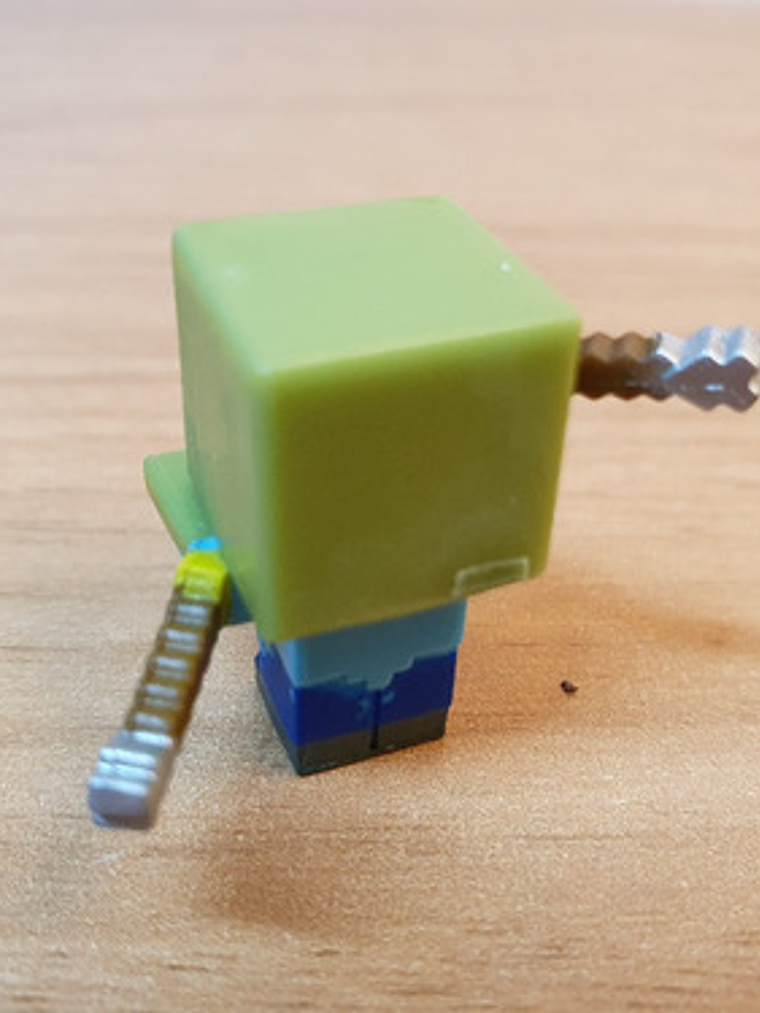 Figura Minecraft - Spectral Damage Zombie - Mini Mattel 4