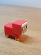 Figura Minecraft - Red Dyed Sheep - Mini Mattel - Miniatura 5