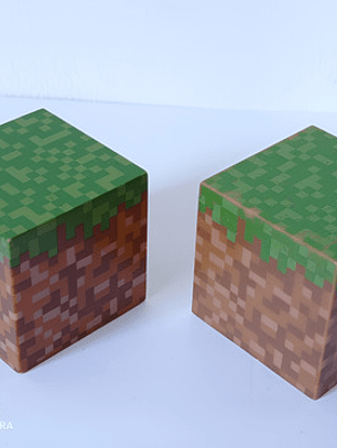 Figuras 2 Cubos Pasto Minecraft Grass Cubes