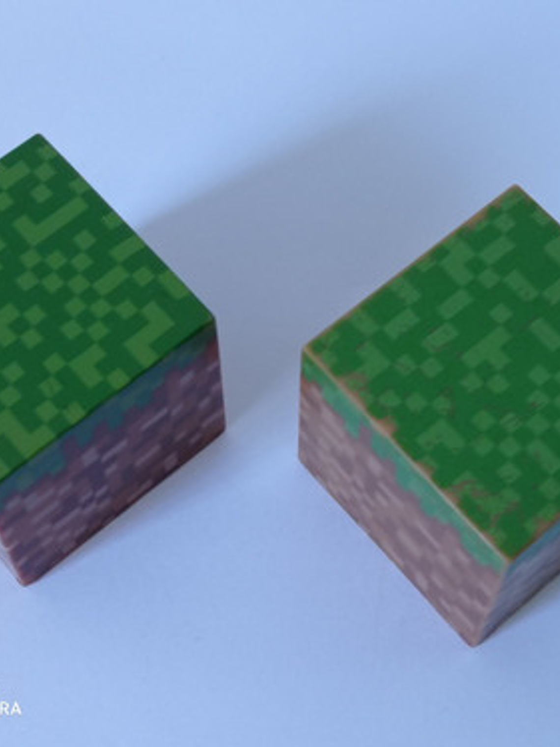 Figuras 2 Cubos Pasto Minecraft Grass Cubes 4